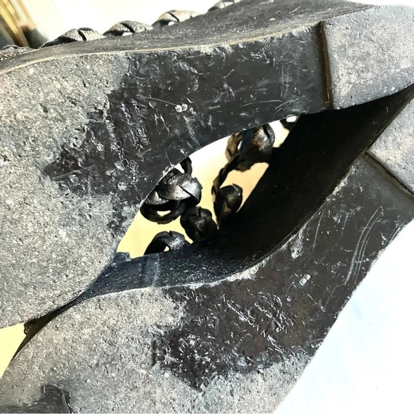 Sigerson Morrison Braided Metallic Strappy Sandals 8 - Picture 2 of 6